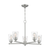 Nuvo Fixture, Chandelier, 5-Lght, Incandescent, 60W, 120V, A19, Medium Base, Shade Width: 4 in. 60/7185